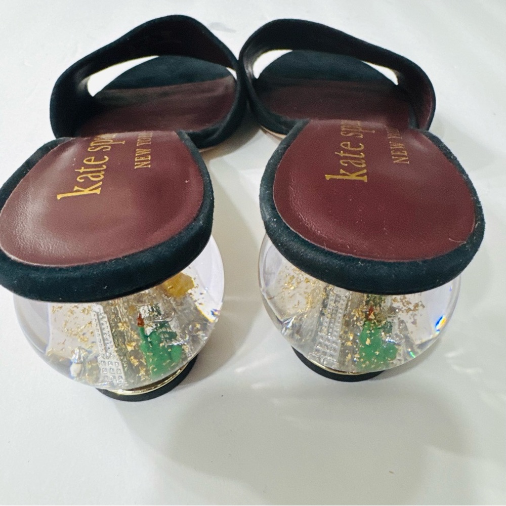 KATE SPADE Polished Slide Suede Sandals Size 10 - Picture 11 of 16